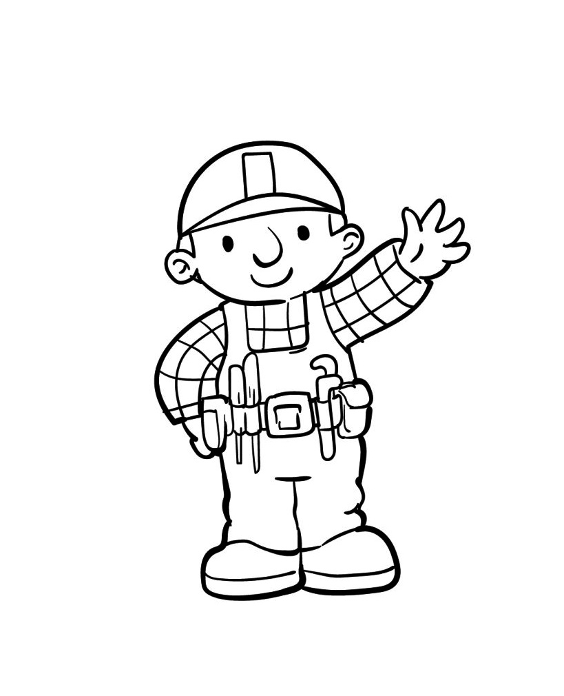 Bob The Builder Coloring Page 4 bob the builder coloring pages print