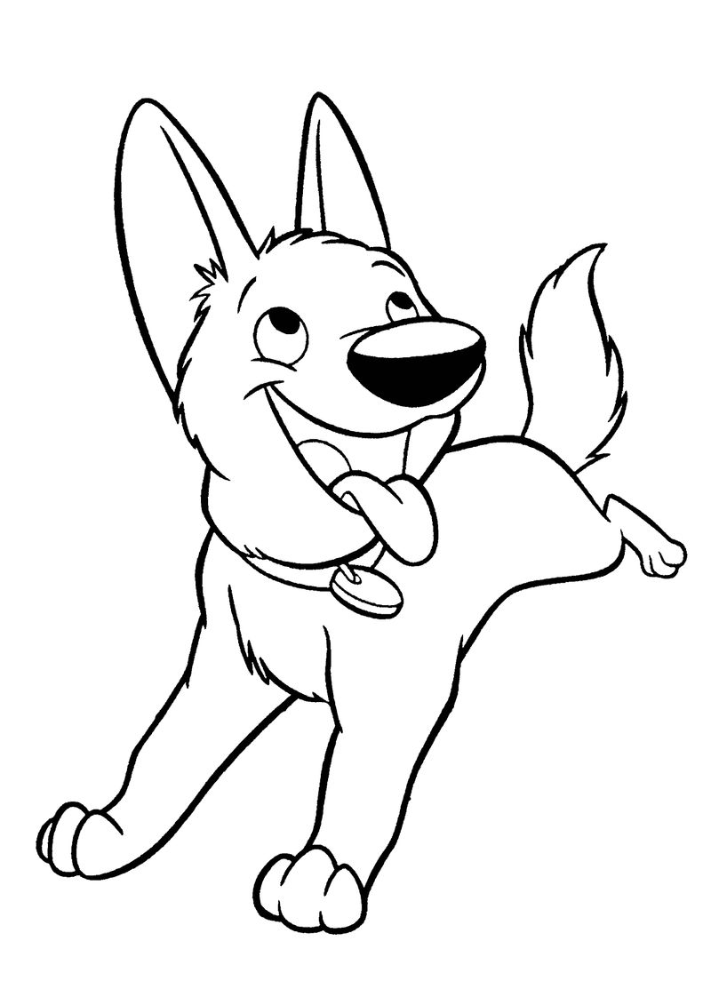 Super Amazing Dog Bolt Coloring Page 2 bolt coloring pages to print