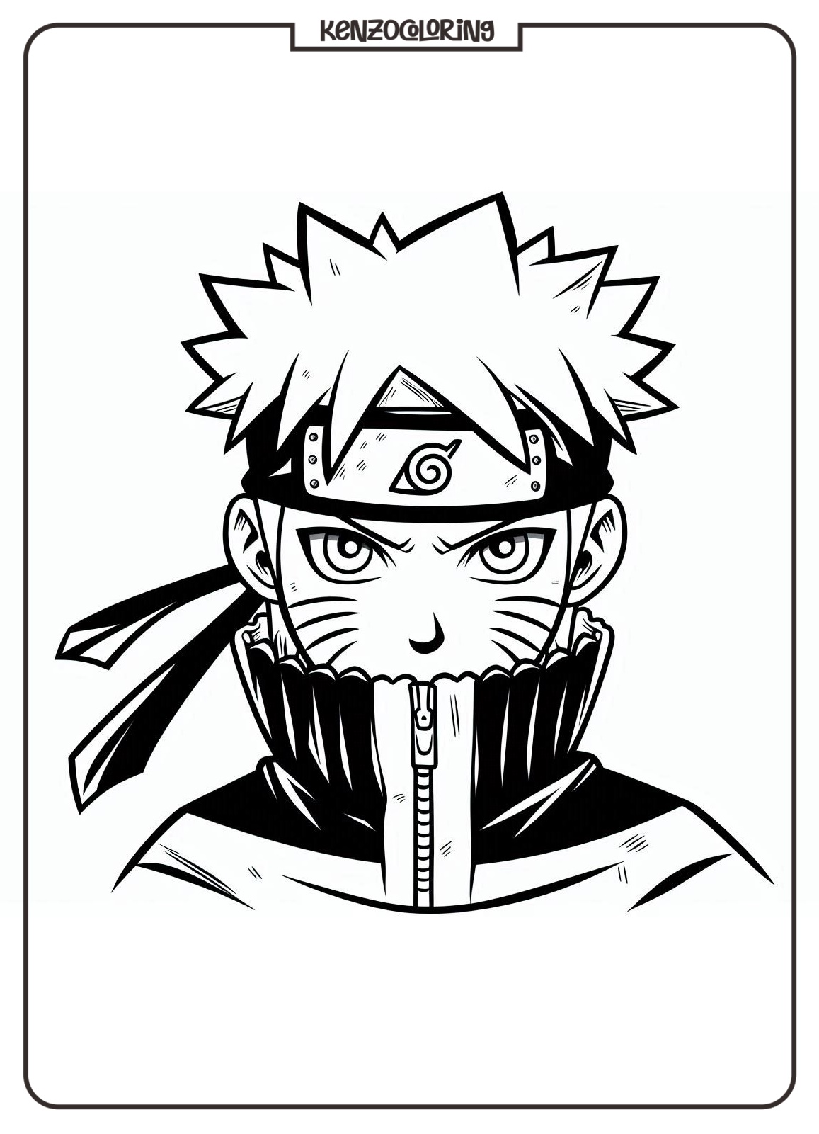 cartoon Movie Naruto Coloring Page