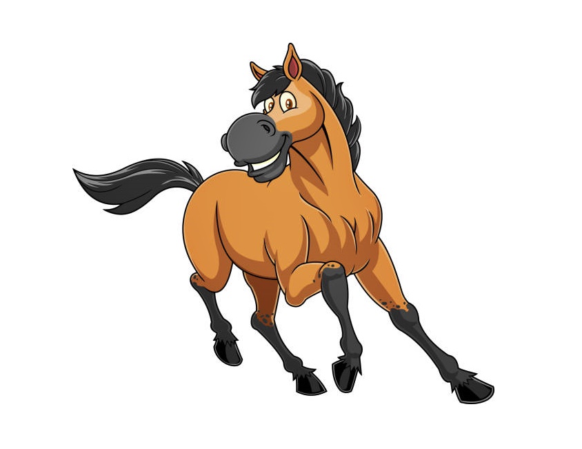 Animals That Like to Run, Horse Coloring Page 3 image horse coloring