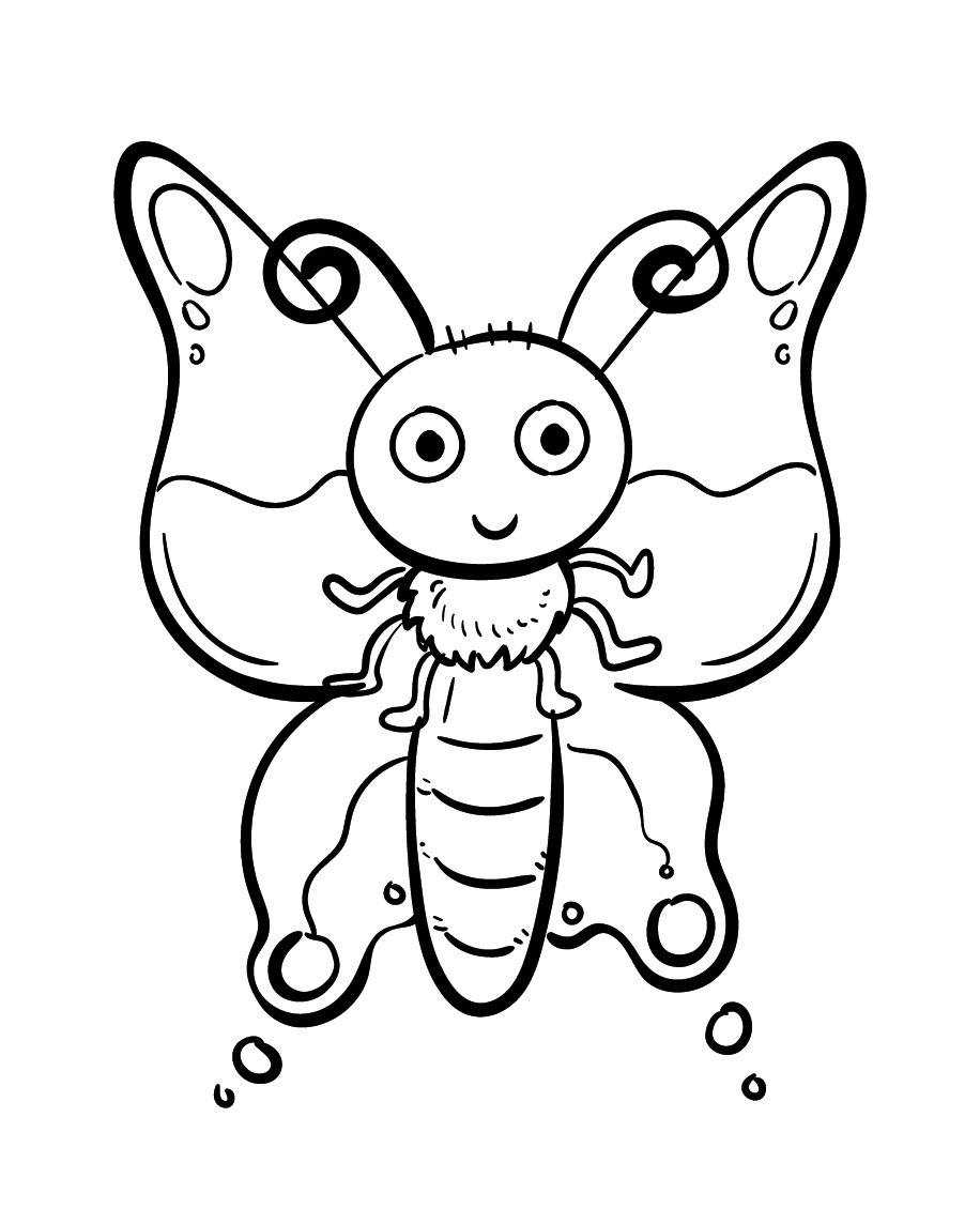 Insect Coloring Page for Kids 4 insect coloring page to download