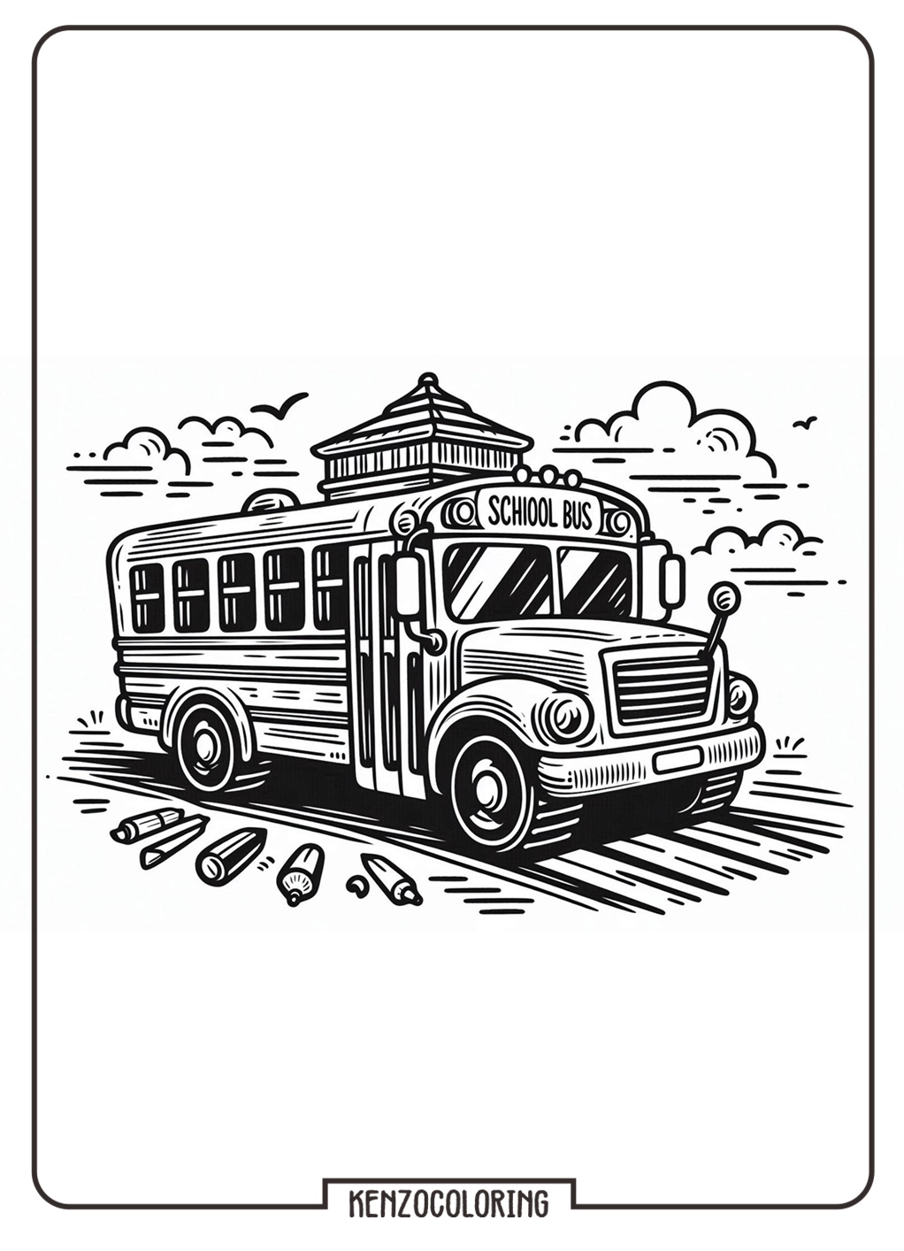 School Bus Coloring Page for Kids 3 school bus coloring page online for kid