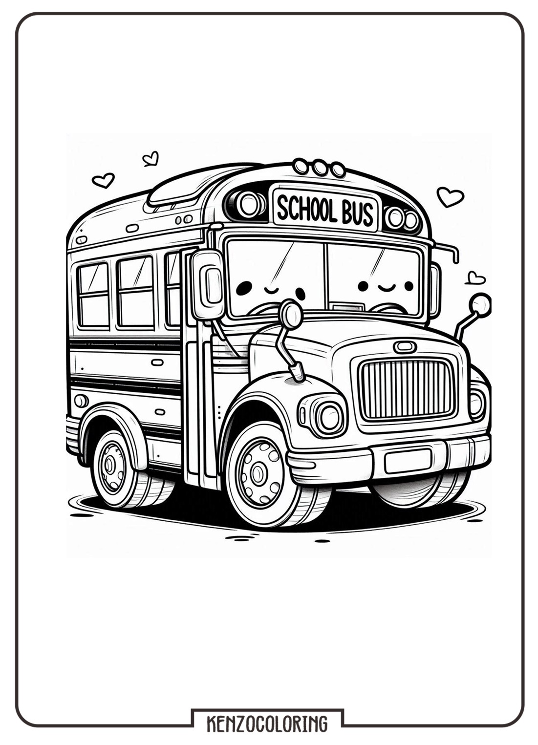 School Bus Coloring Page for Kids 5 school bus coloring pages online for kids