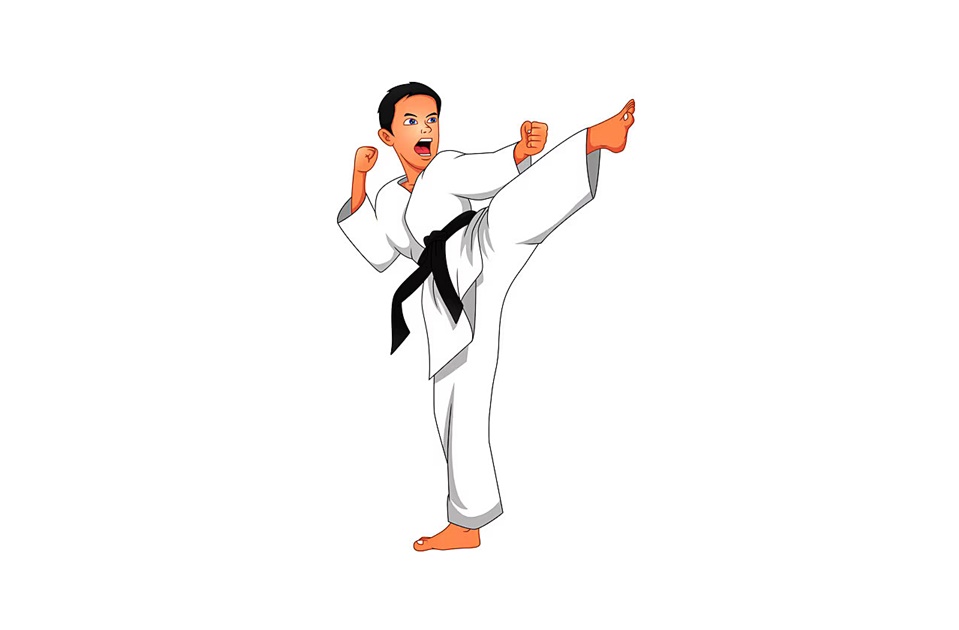 Karate Coloring Image
