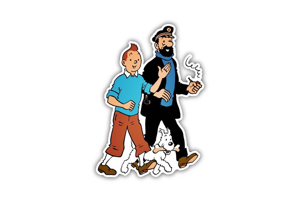 Tintin Talking To Captain Haddock Coloring Page 2 Tintin Talking To Captain Haddock Image
