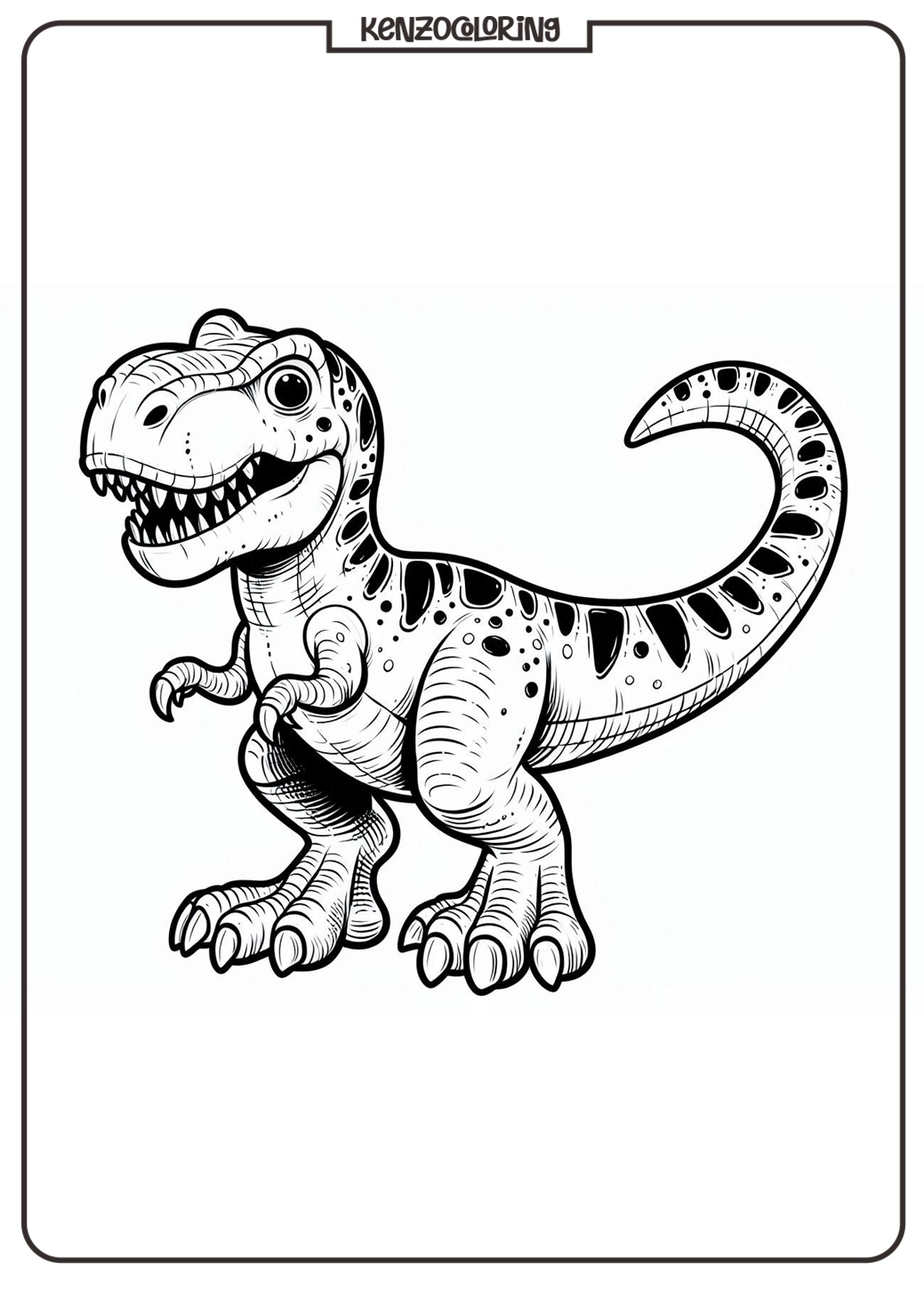 Tyrannosaurus Rex Coloring Page Dinosaurs - kenzocoloring.org