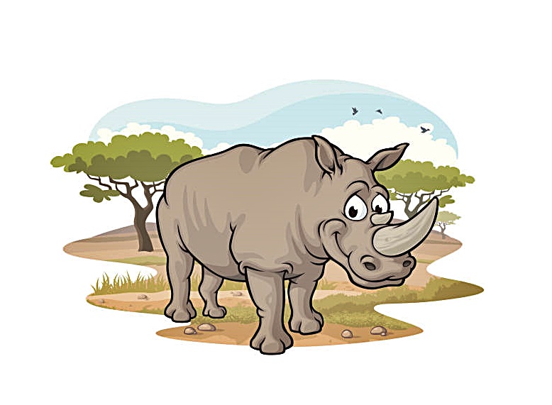 Strongest and Most Impressive Animals, Rhinoceros Coloring Page 1 Image Rhinoceros Coloring