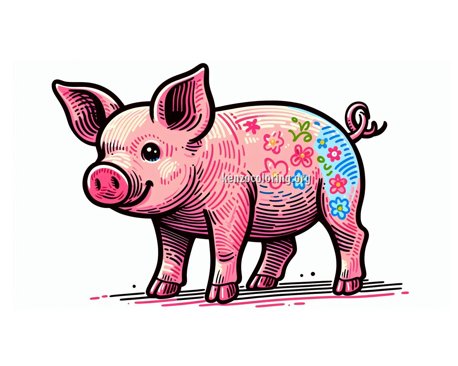 Image a Pig Coloring Pages