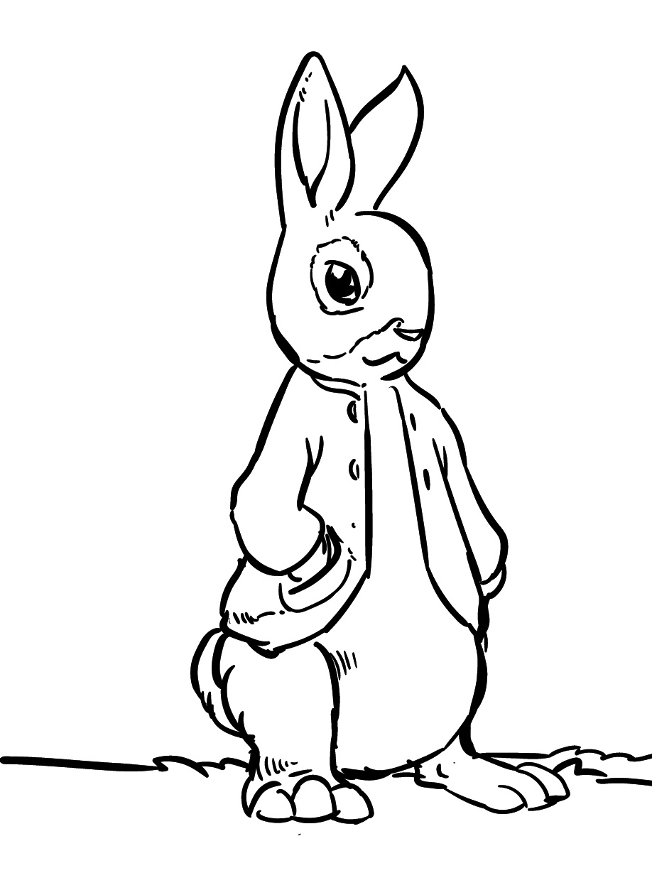 Adventurous Peter Rabbit Coloring Page 1 Peter Rabbit Coloring Page Download