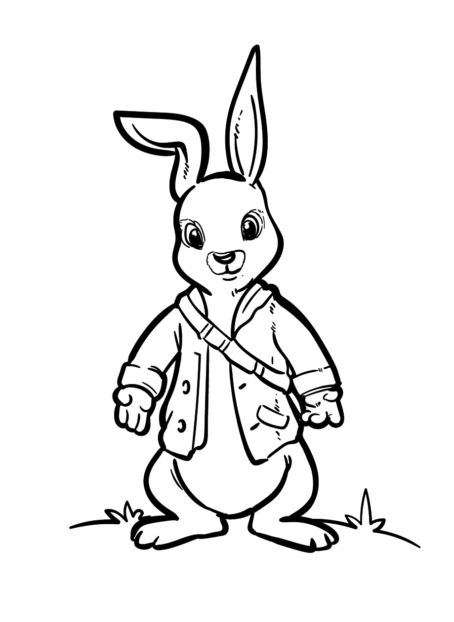 Adventurous Peter Rabbit Coloring Page 2 Peter Rabbit Coloring Page