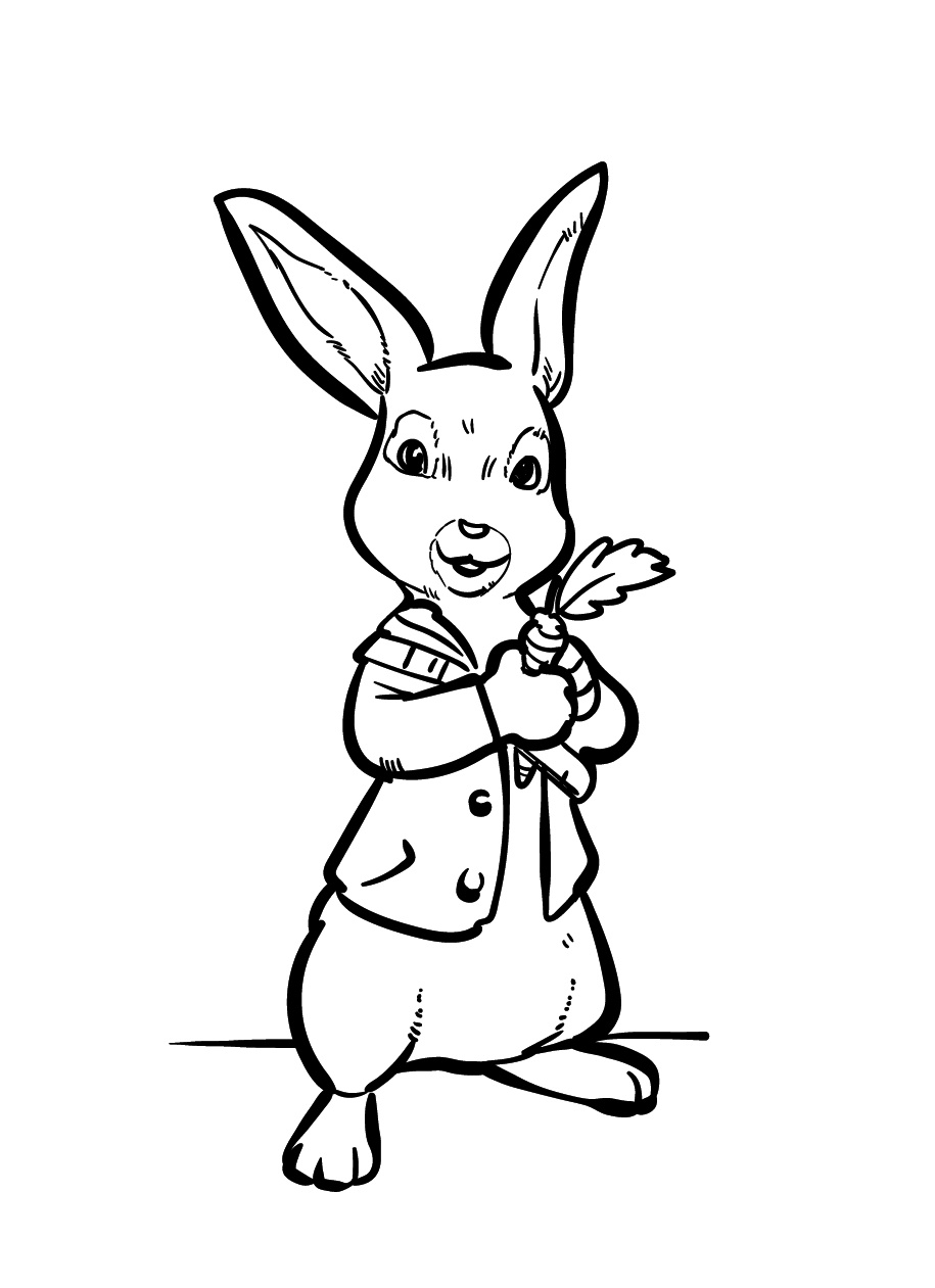 Adventurous Peter Rabbit Coloring Page 3 Peter Rabbit Coloring Pages Download