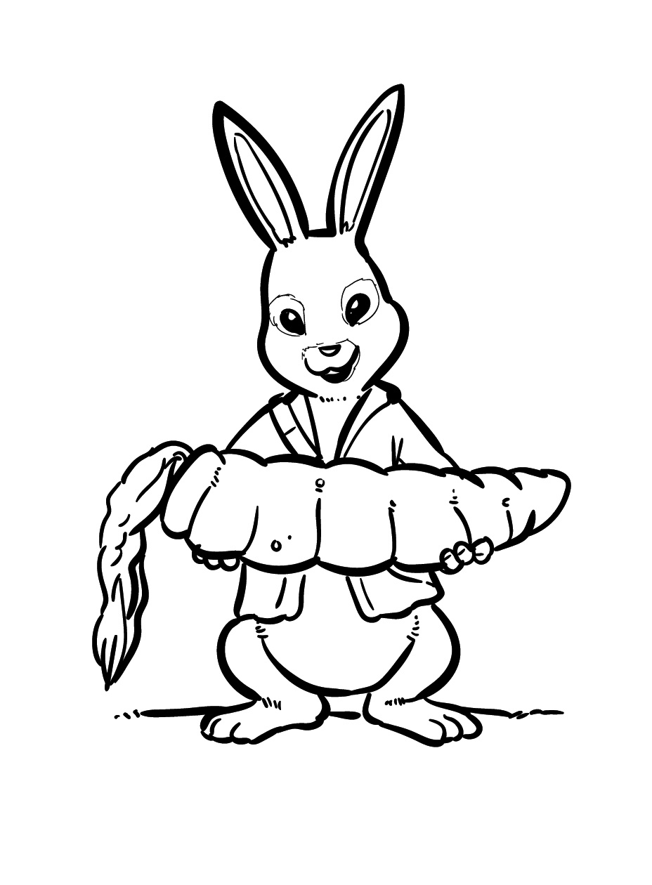 Adventurous Peter Rabbit Coloring Page 4 Peter Rabbit Coloring Pages