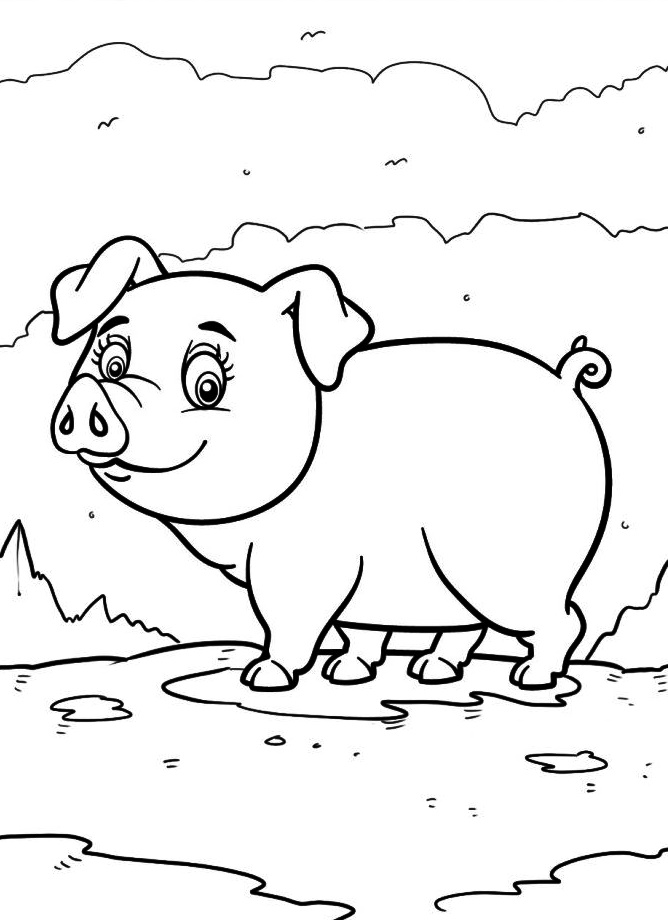 Pig Coloring Page
