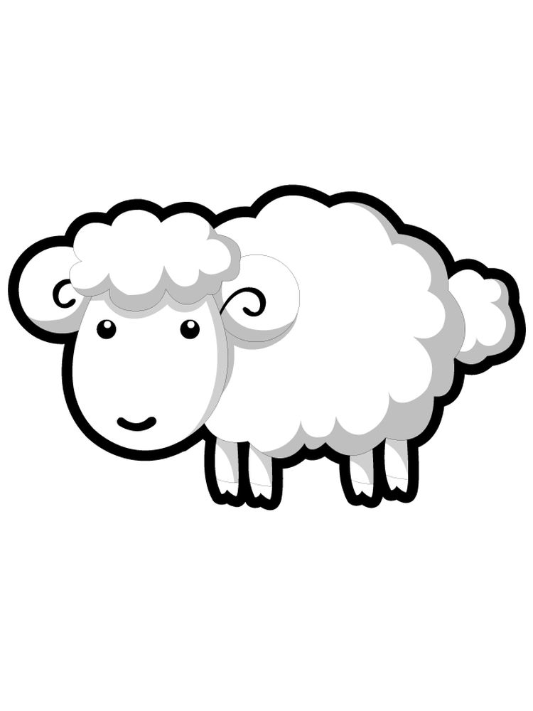 Cute Baby Sheep Coloring Page 2 Printable Baby Sheep Coloring Pages