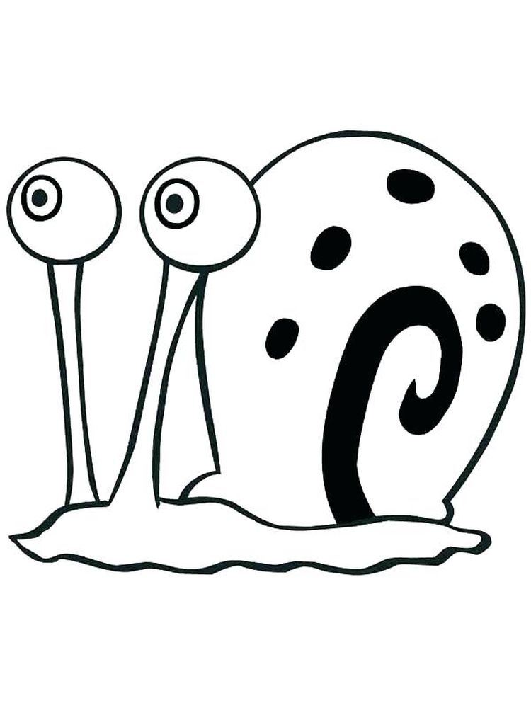 Say Hello to the Slow and Sweet Snail Coloring Pages 3 Printable Gary Snail Coloring Page