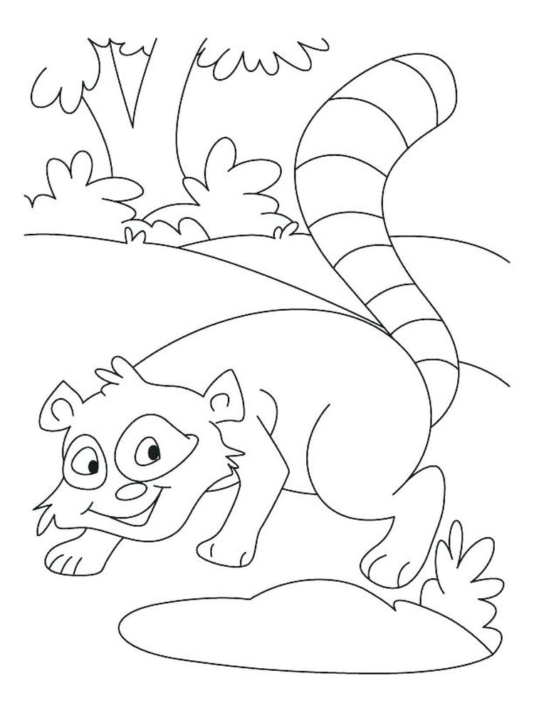 Welcome to the Raccoon Coloring Page 7 Printable Rocket Raccoon Coloring Pages