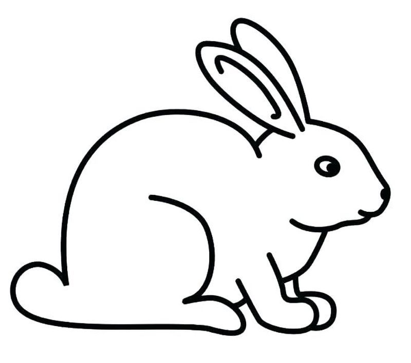 Rabbit Coloring Pages for Kids 2 bunny rabbit coloring pages