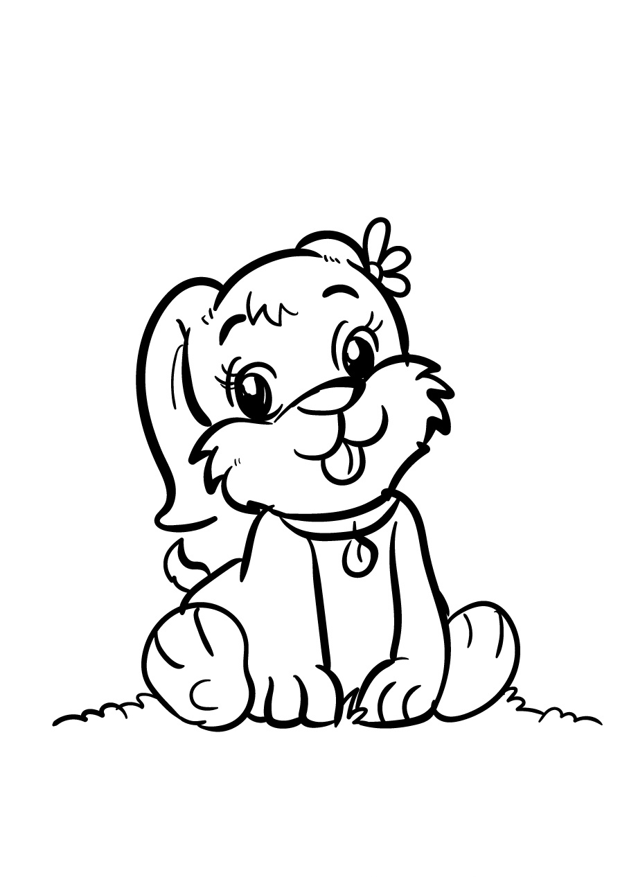 Welcome to the Puppy Coloring Page 2 cute puppy coloring pages print