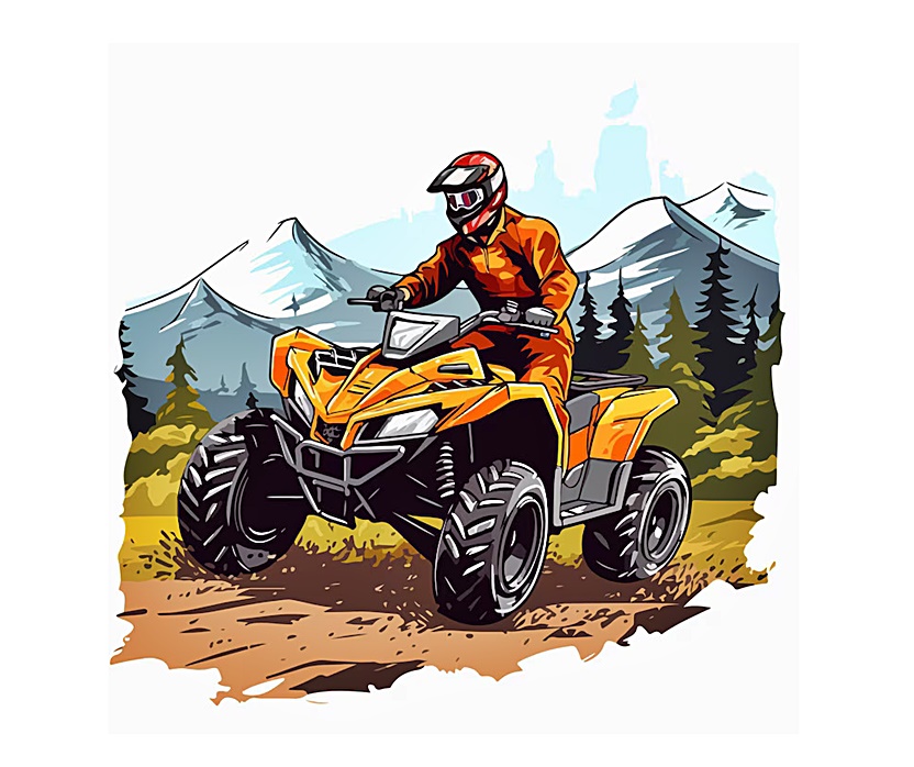 Adventure with ATV Coloring Page 9 ATV Image