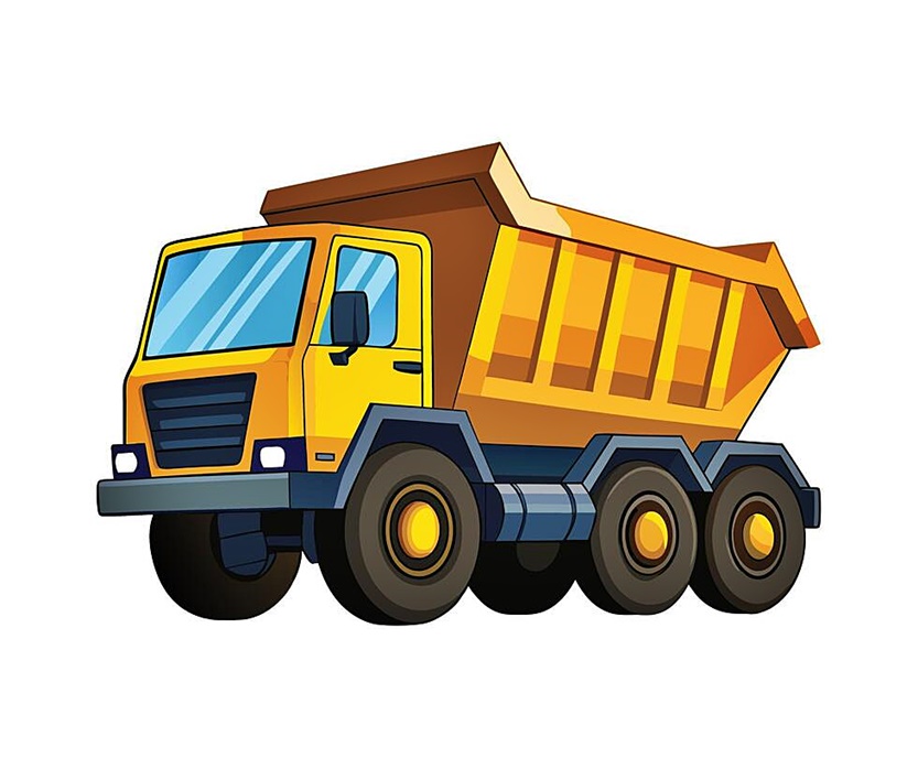 Let’s Roll with the Mighty Dump Truck Coloring Page 2 DumpTruck Coloring Image