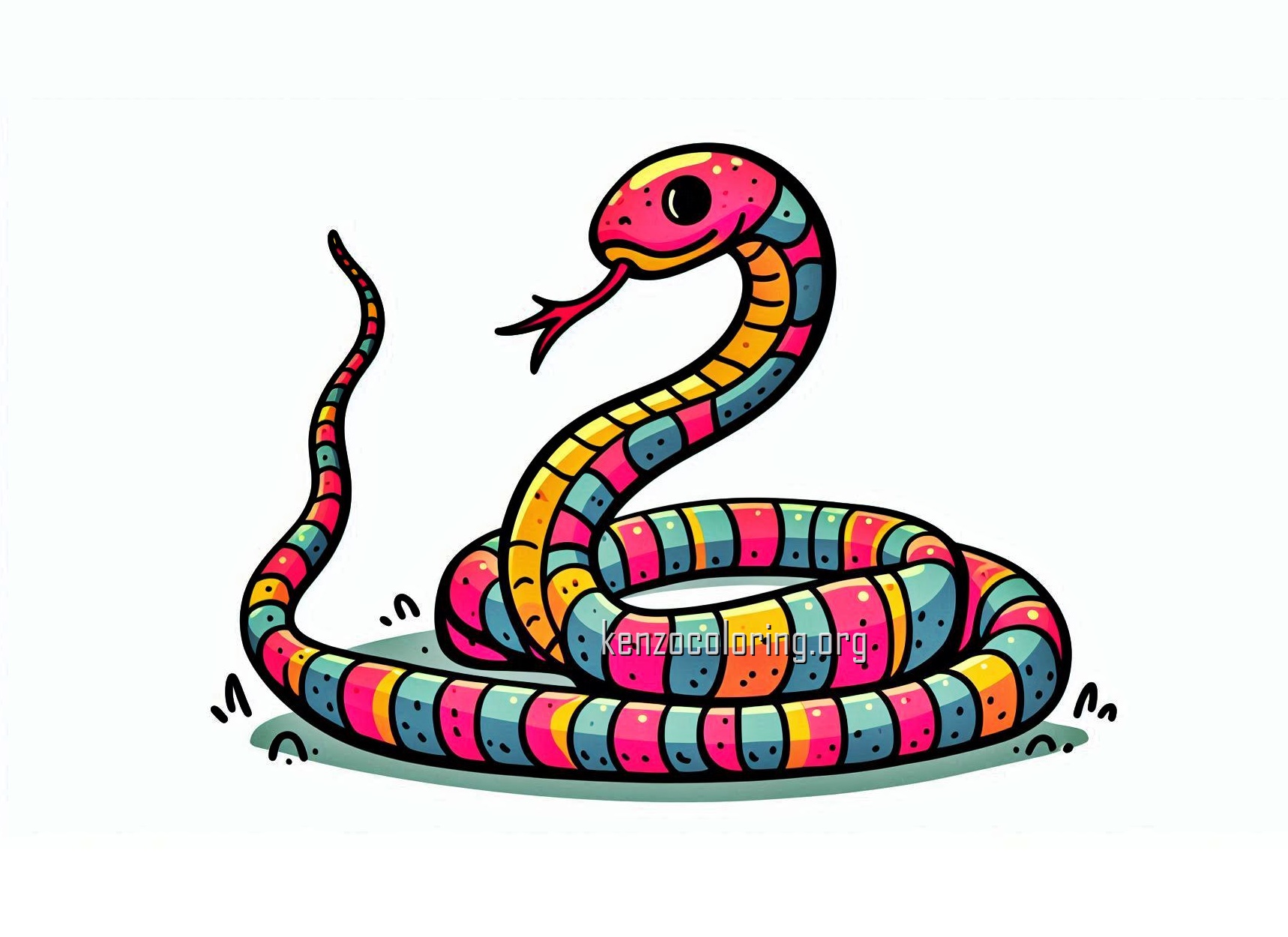 Snake Coloring Page 1 Images a Snake Animal Coloring