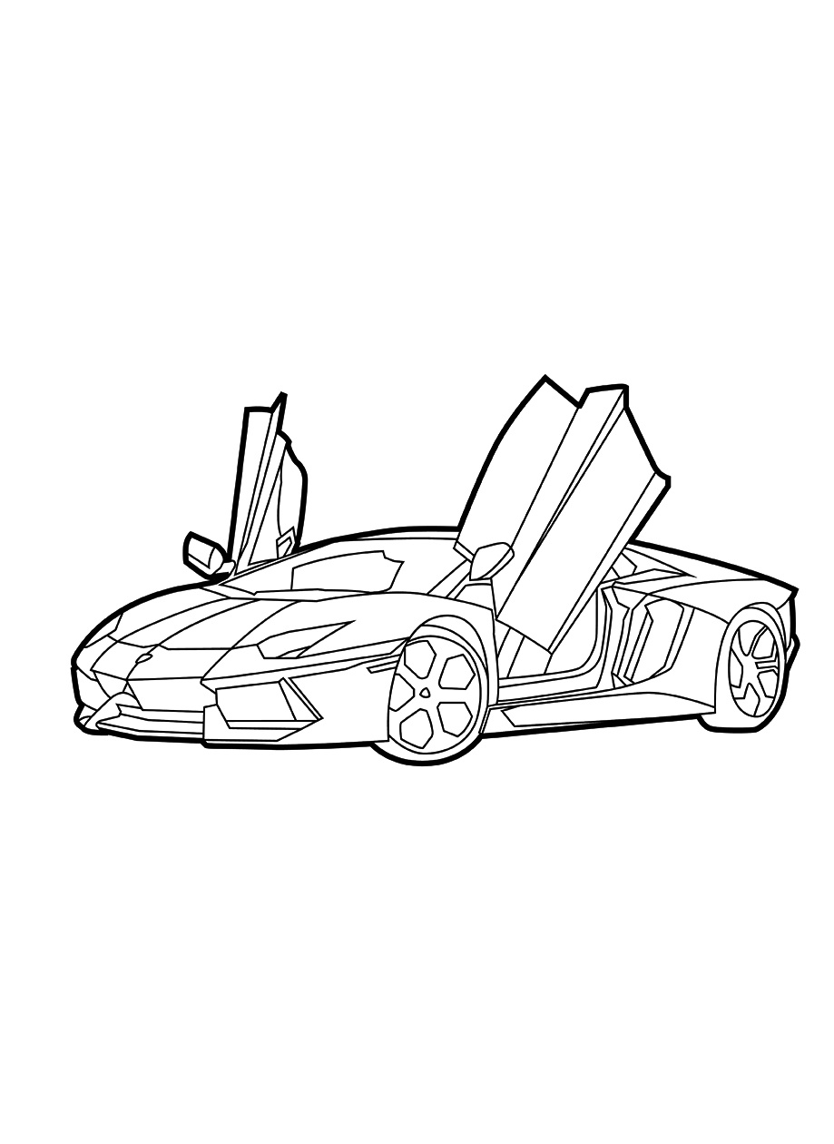 Lamborghini Coloring Page 3 Lamborghini Coloring Pages Print