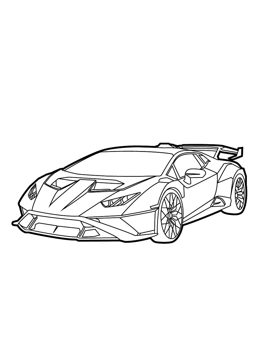 Lamborghini Coloring Page 4 Lamborghini Coloring Pages Printable