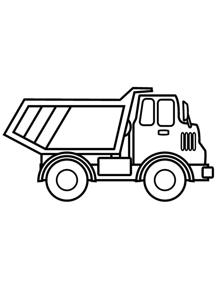 Let’s Roll with the Mighty Dump Truck Coloring Page 12 Printable Large Dump Truck Coloring Page