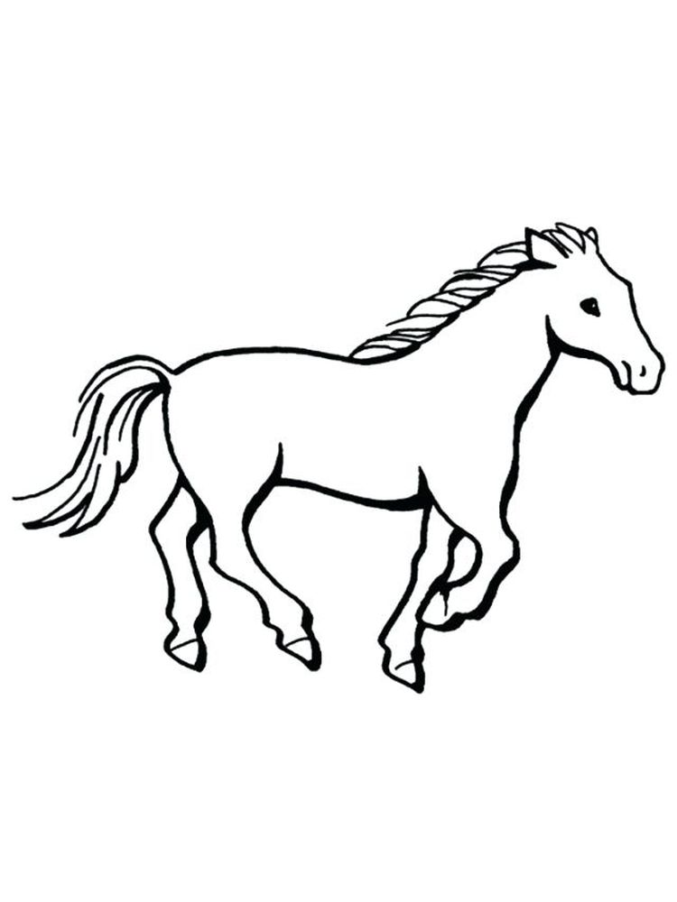 Feel the Freedom with a Wild Horse Coloring Page 1 Printable Wild Horse Herd Coloring Pages