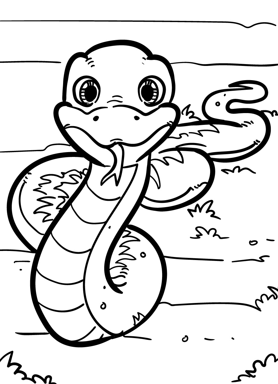 Snake Coloring Page 9 Snake Coloring Pages