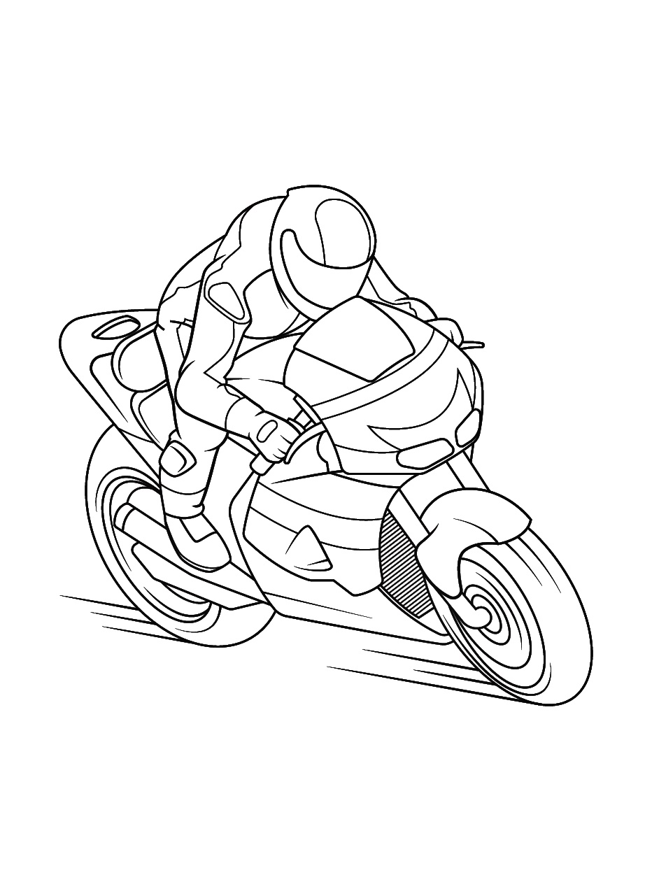 Sport Motorcycle Coloring Page 2 Sport Motorcycle Coloring Page Download