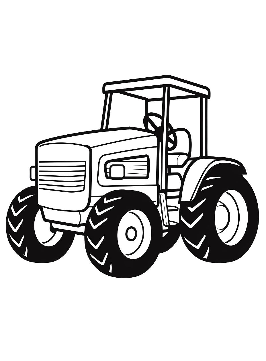 Tractor Coloring Page for Kids 5 Tractor Coloring Pages Printable