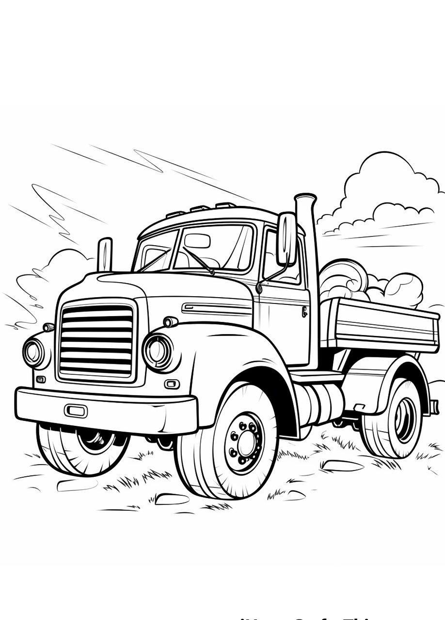 Truck Coloring Page for Kids 4 Truck Coloring Pages Download
