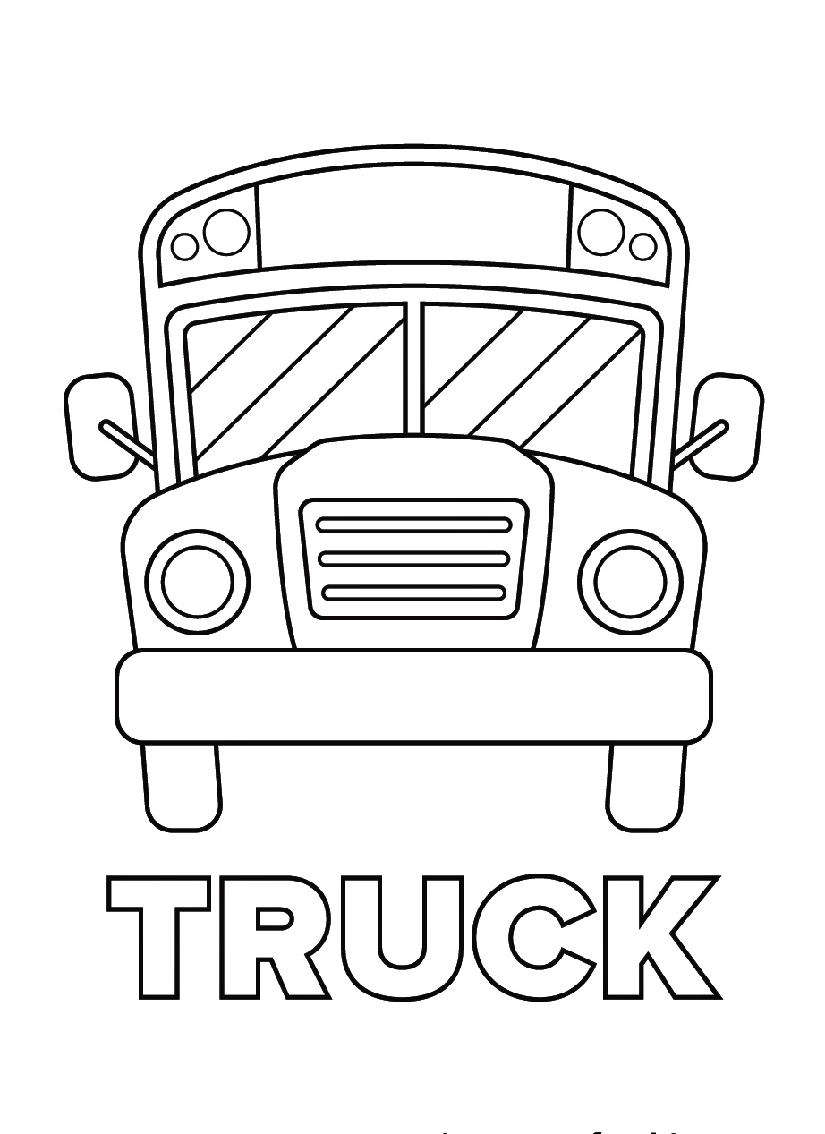 Truck Coloring Page for Kids 5 Truck Coloring Pages for Kids
