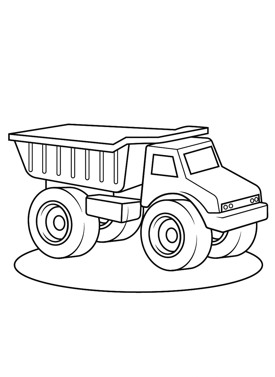 Truck Coloring Page for Kids 6 Truck Coloring Sheet