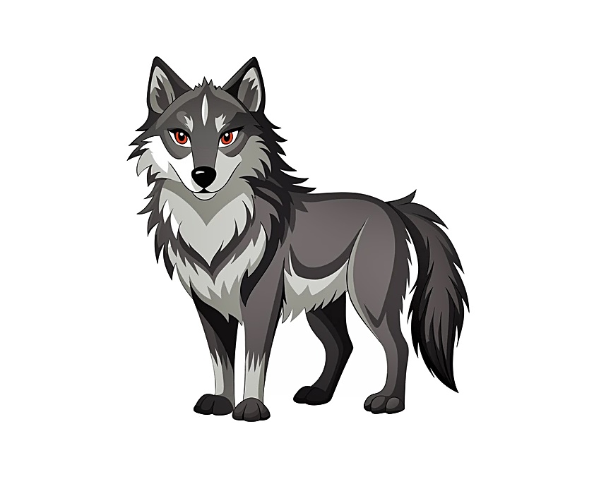 Unleash the Spirit of the Wild with a Wolf Coloring Page 2 Wolf Coloring Image