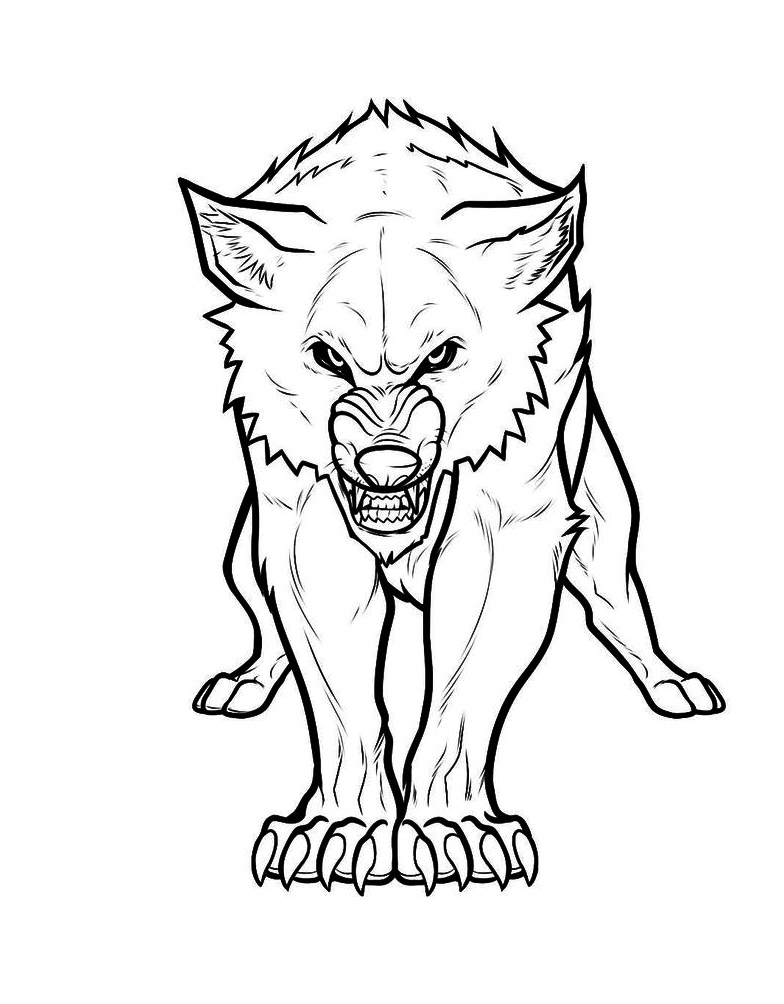 Unleash the Spirit of the Wild with a Wolf Coloring Page 3 Wolf Coloring Page Print Download