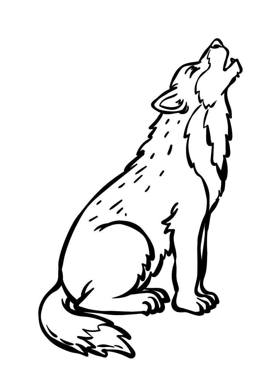 Unleash the Spirit of the Wild with a Wolf Coloring Page 8 Wolf Coloring Pages Printable