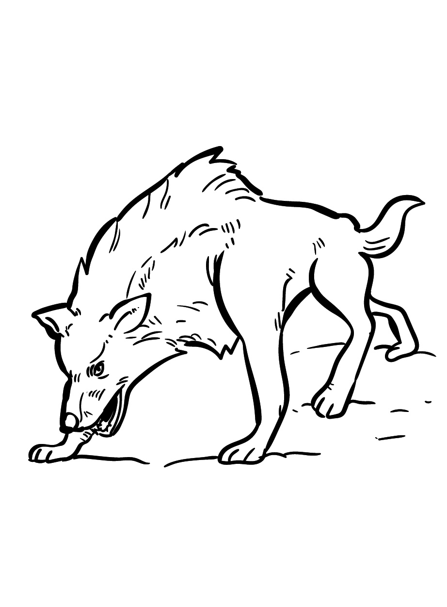 Unleash the Spirit of the Wild with a Wolf Coloring Page 9 Wolf Coloring Pages