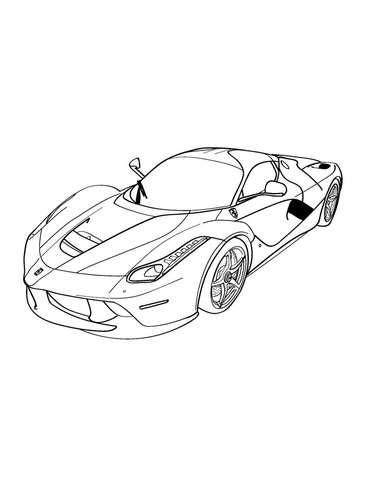 Ferrari Coloring Page 5 ferrari coloring pages to print