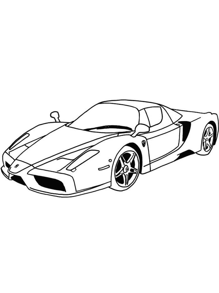 Ferrari Coloring Page 7 ferrari enzo coloring pages