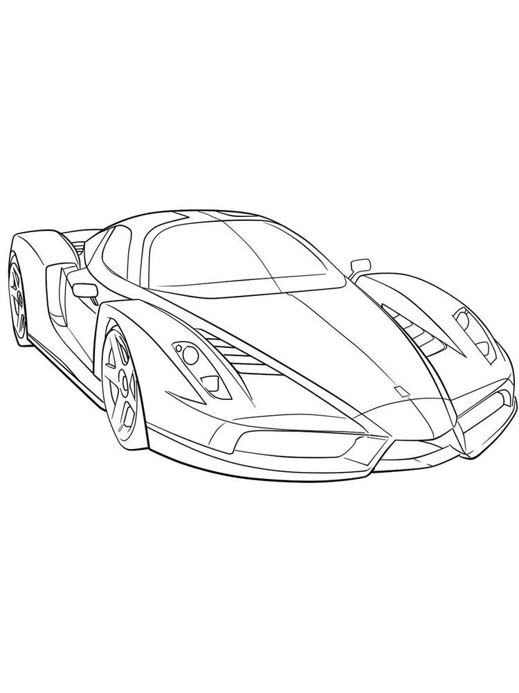Ferrari Coloring Page 8 ferrari car coloring pages