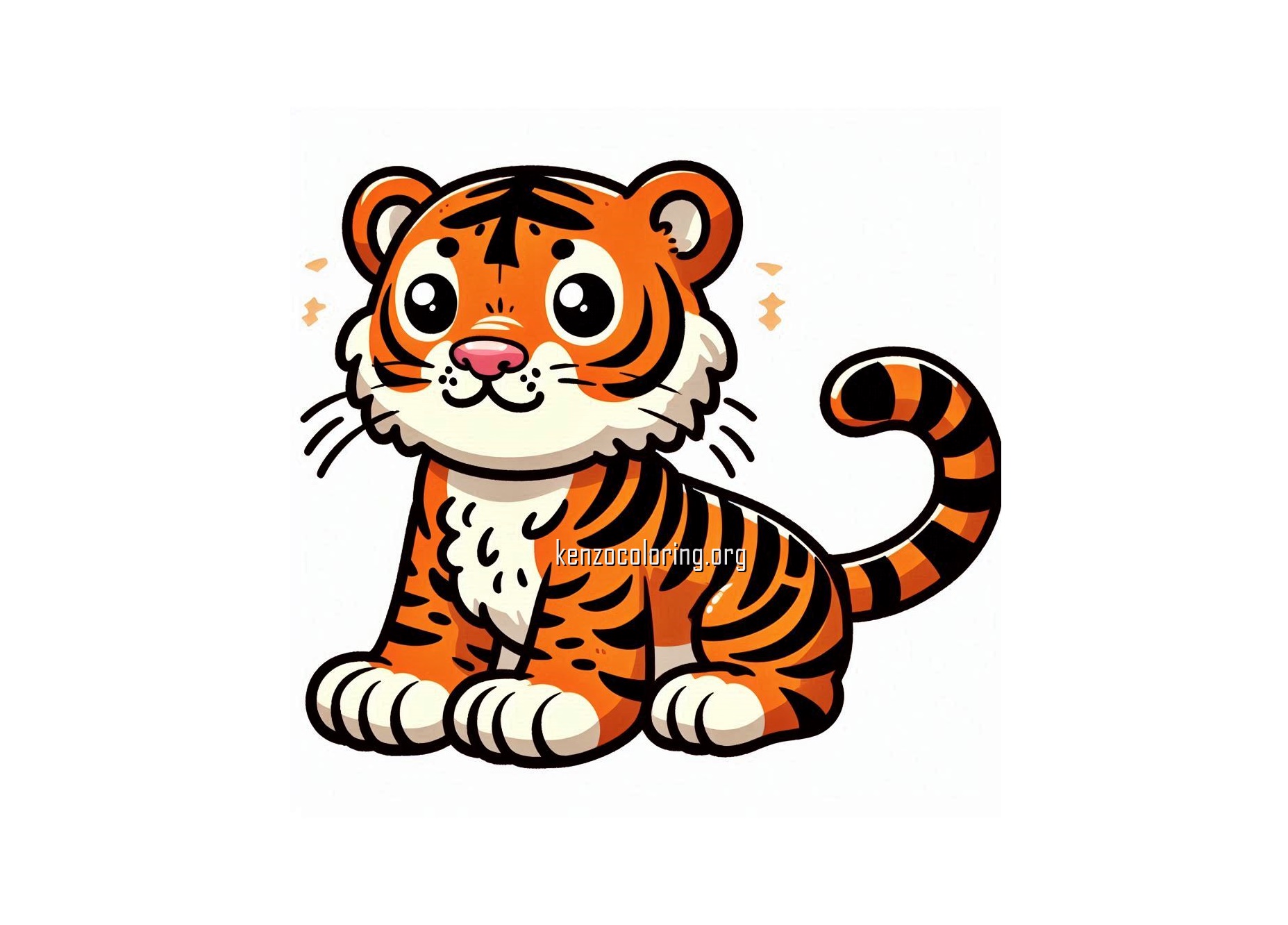 Baby Tiger Coloring Page 3 image a baby tiger coloring