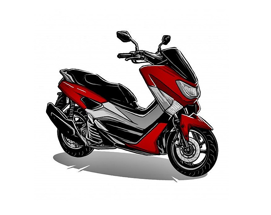 Matic Motorcycle Coloring Page 1 matic motorcycle coloring image