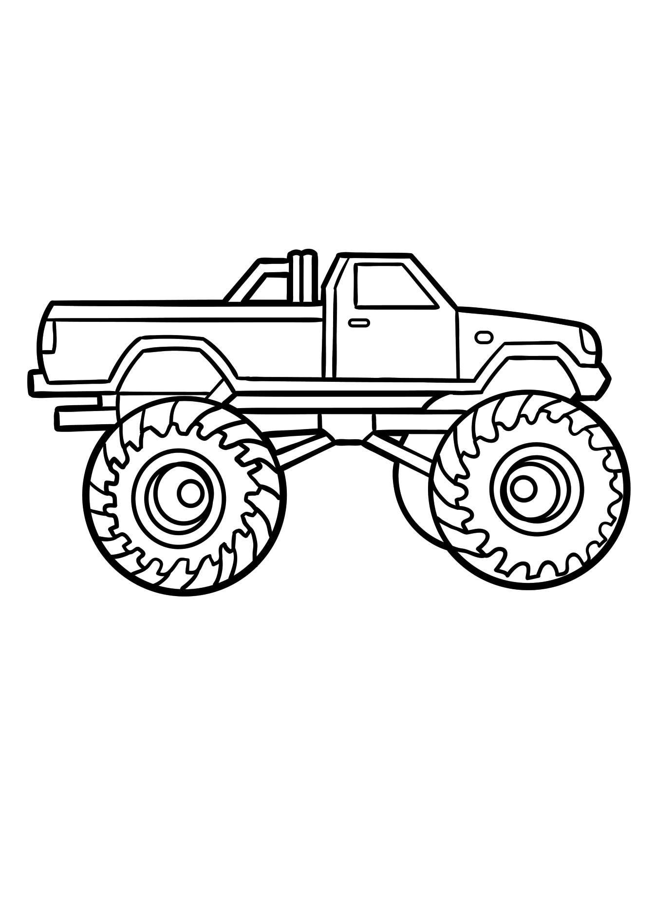 Monster Truck Coloring Page 3 monster truck coloring page