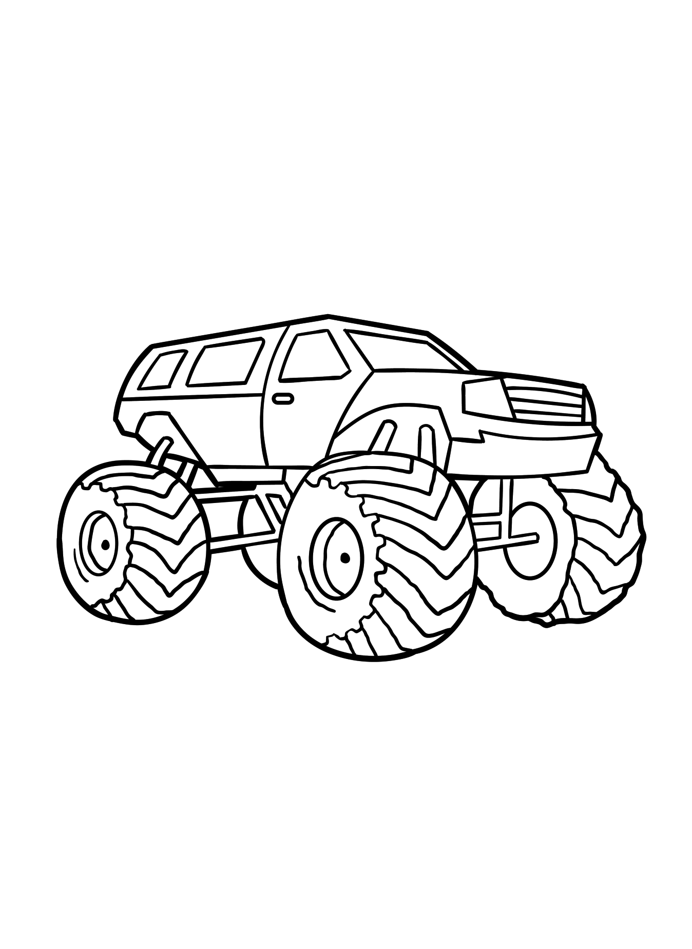 Monster Truck Coloring Page 5 monster truck coloring pages printable
