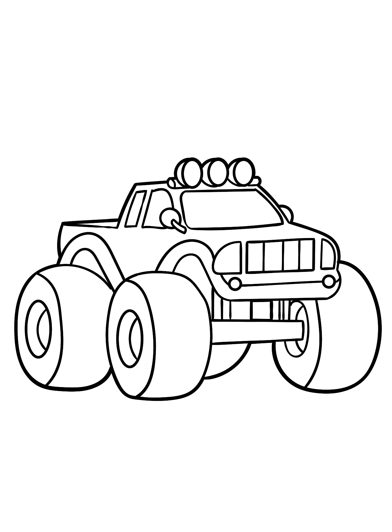 Monster Truck Coloring Page 6 monster truck coloring pages