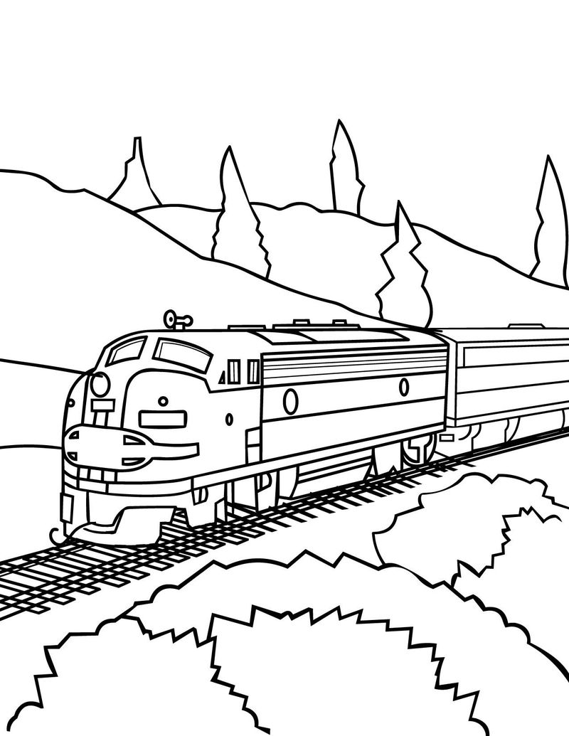Train Coloring Page for Kids 8 train coloring pages for toddlers
