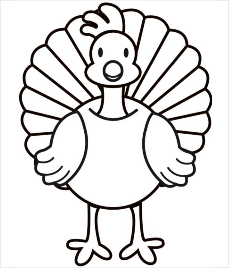 Unique Bird Turkey Coloring Page 7 turkey coloring pages to print