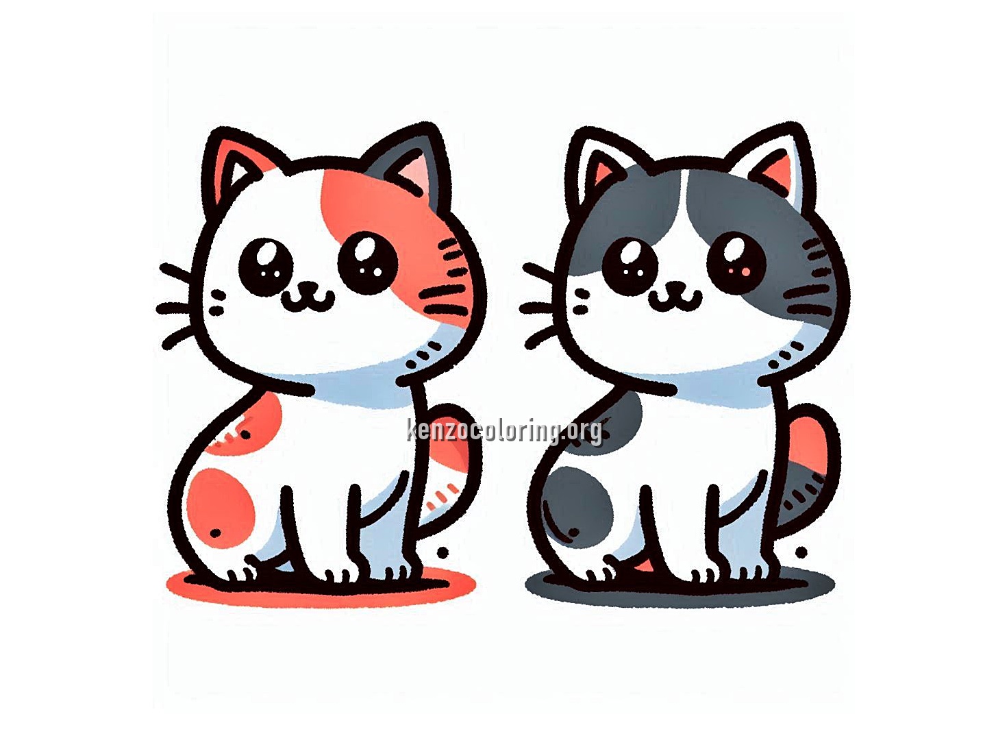 Adorable Cat Coloring Page 1 Image a Cat Coloring